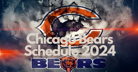 Chicago Bears 2024 Schedule Tracker